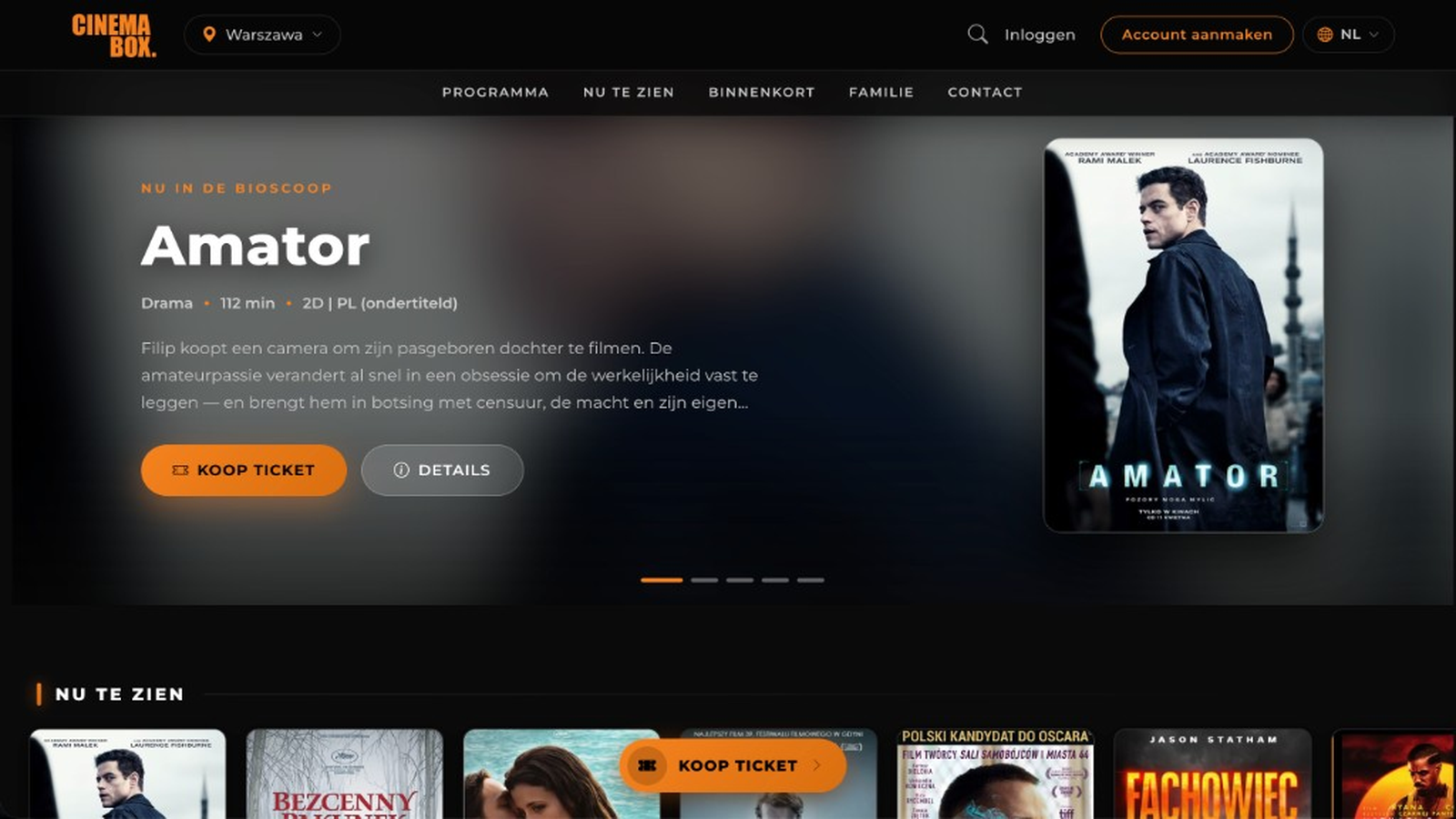 CinemaBox — desktop
