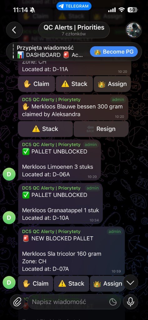 QC Alerts — mobile